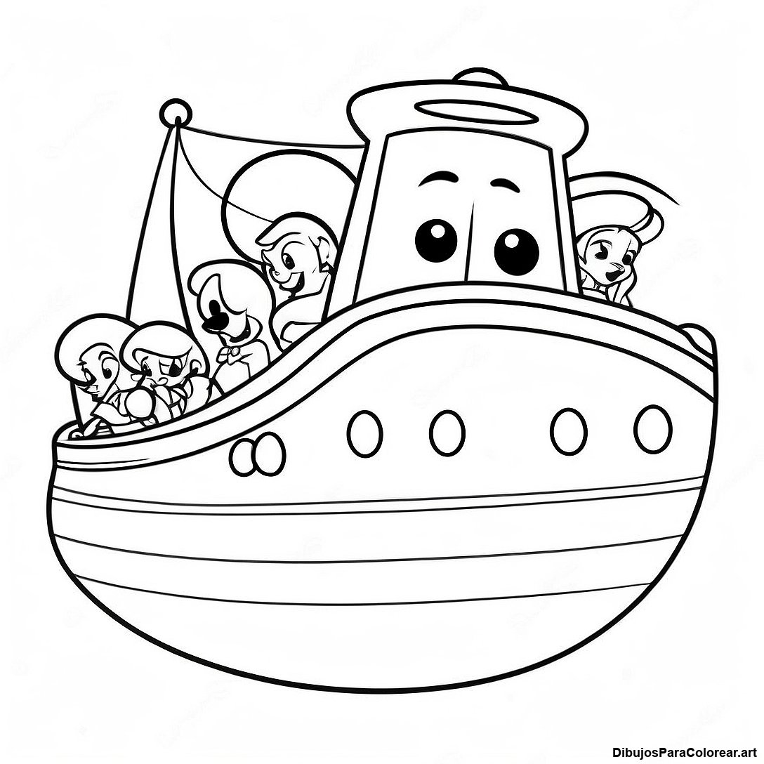 Pagina Para Colorear De Los Personajes Coloridos Del Crucero De Disney 107487 44635