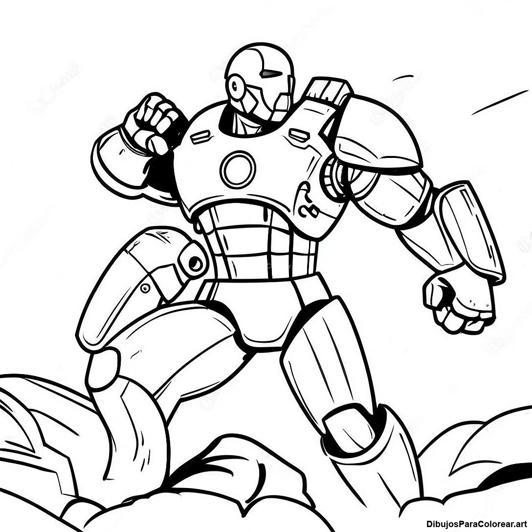 Pagina Para Colorear De Maquina De Guerra Lista Para La Batalla 127658 61244