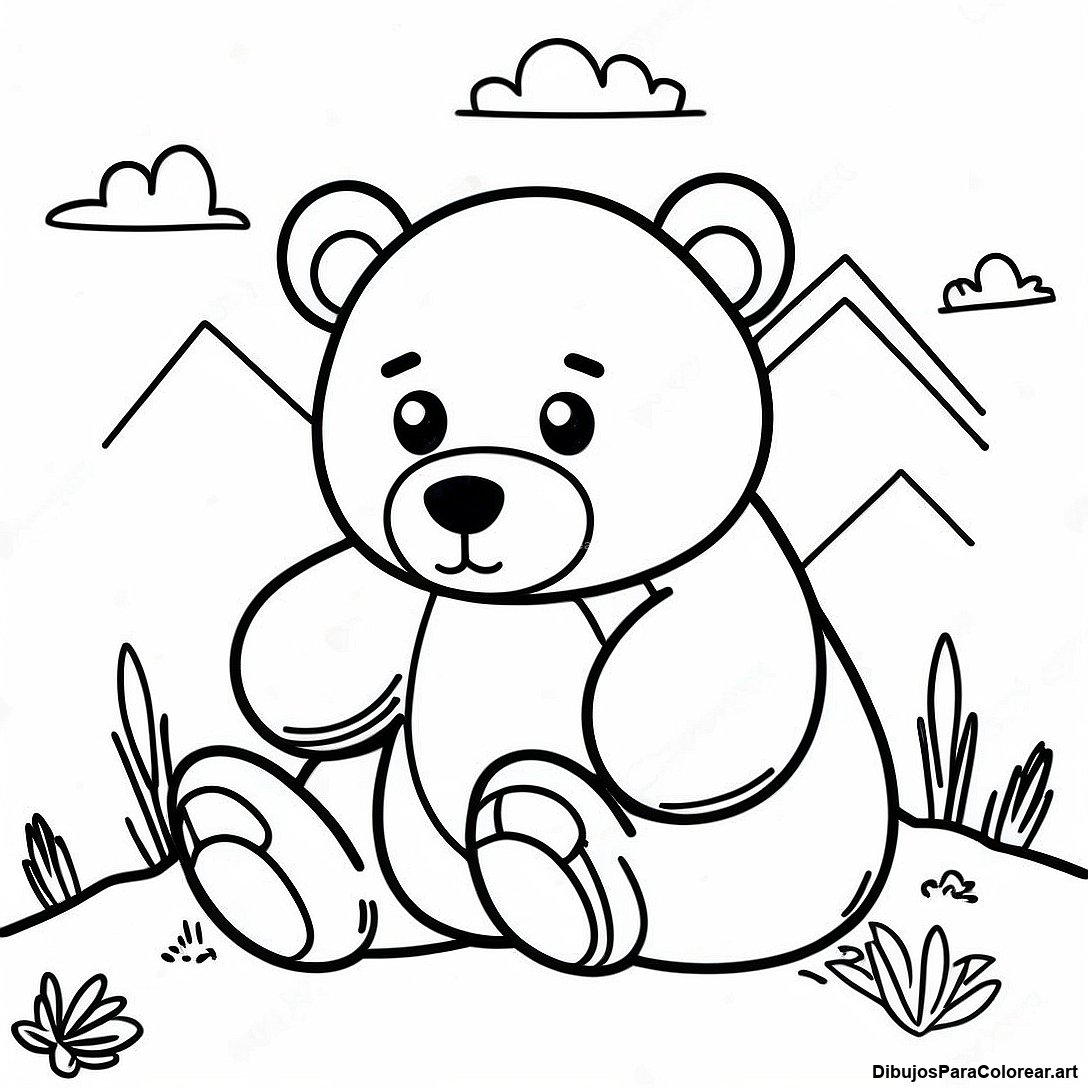 Pagina Para Colorear De Oso Realista 83572 24845