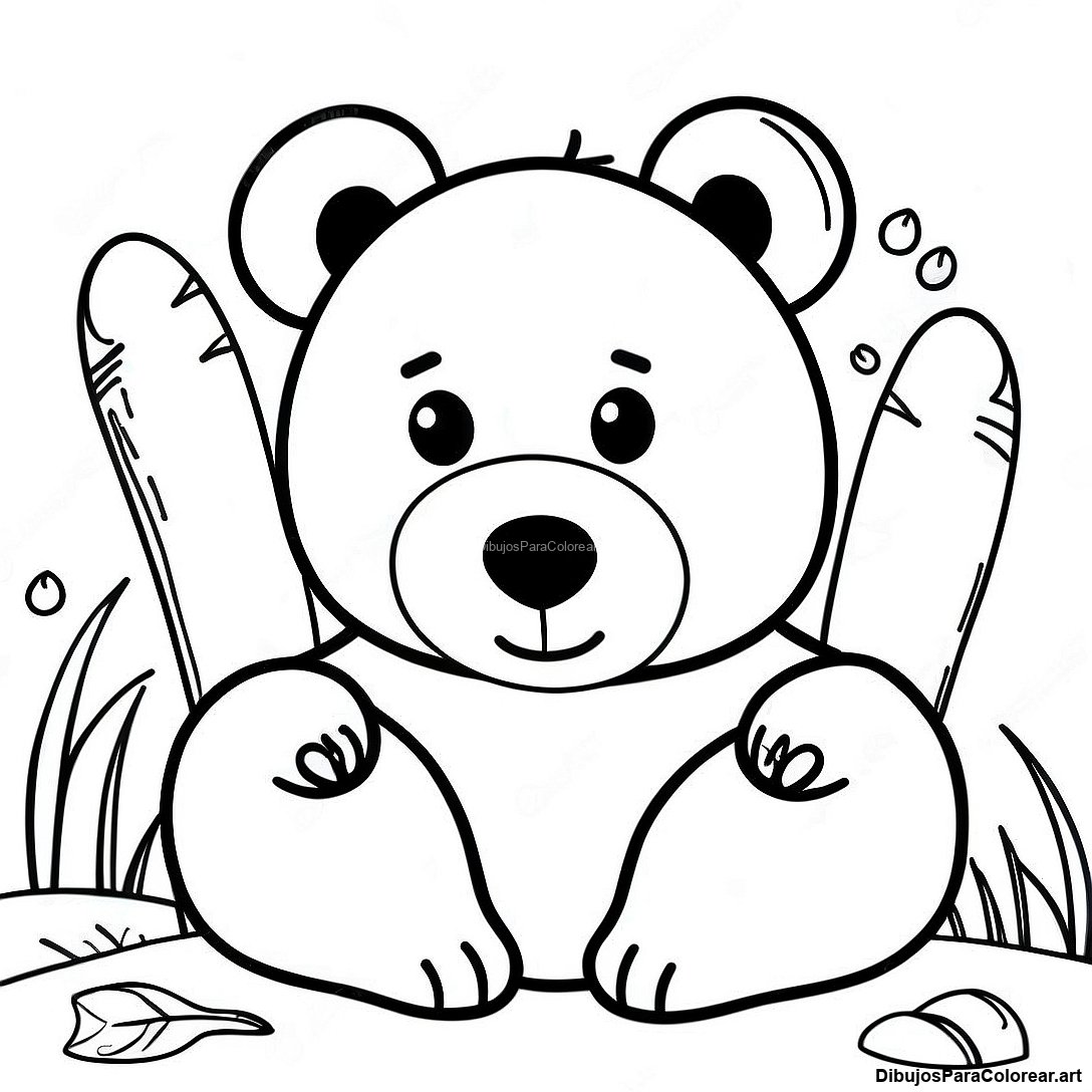 Pagina Para Colorear De Oso Realista 83572 24846