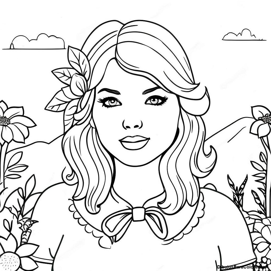 Pagina Para Colorear Del Album Folklore De Taylor Swift Caprichoso 94669 34009