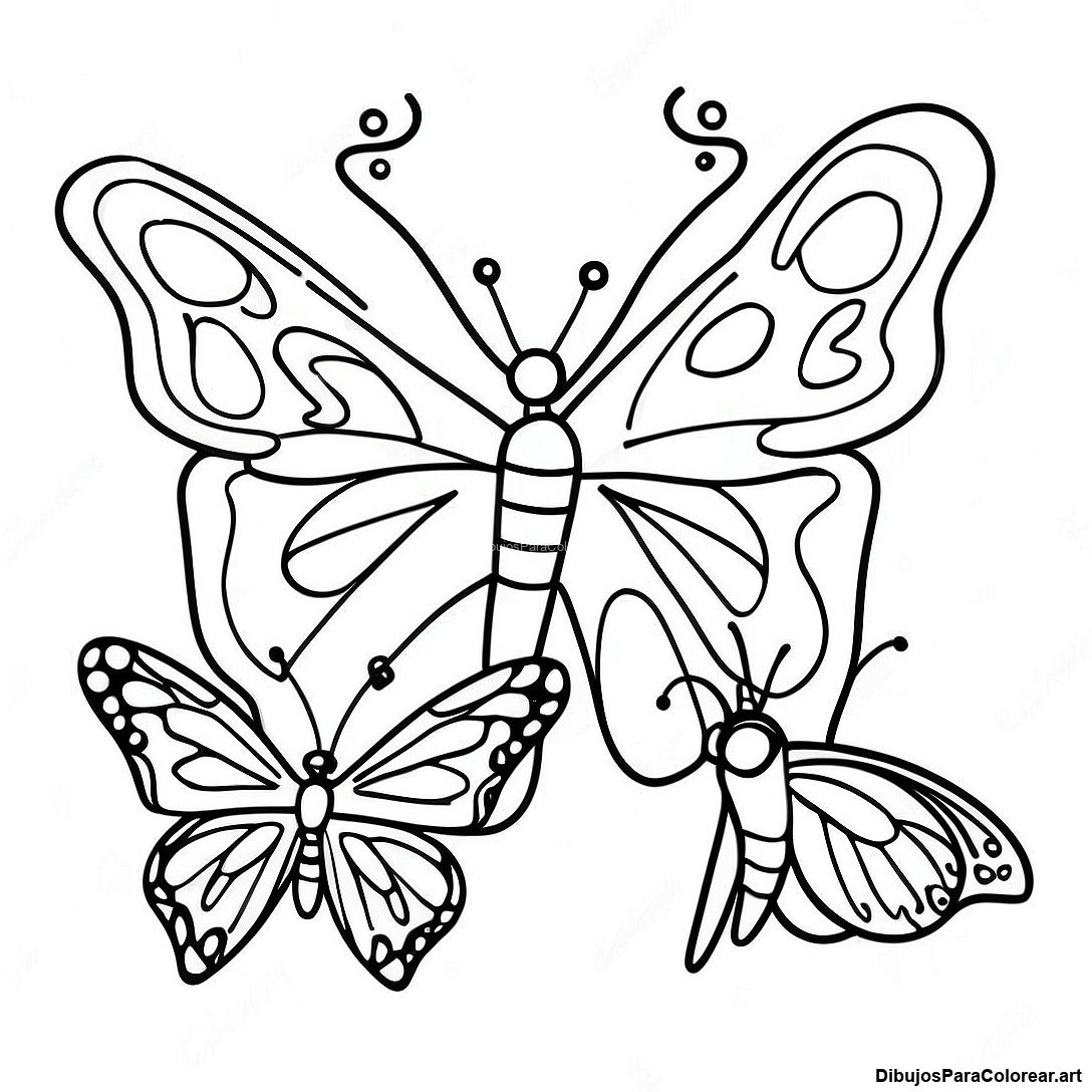 Pagina Para Colorear Del Ciclo De Vida De La Mariposa Realista 101732 40149