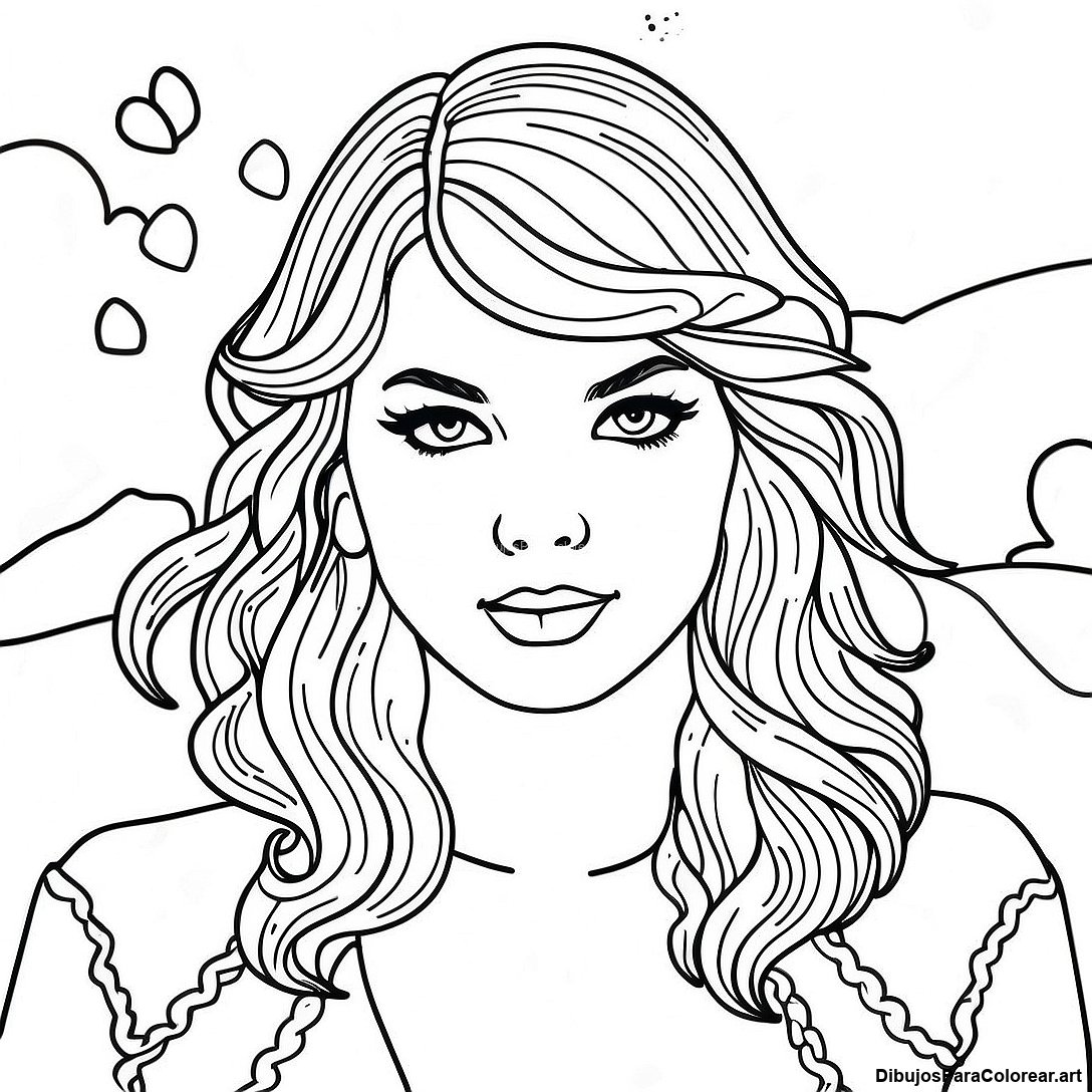 Pagina Para Colorear Del Encantador Album Evermore De Taylor Swift 94670 34015