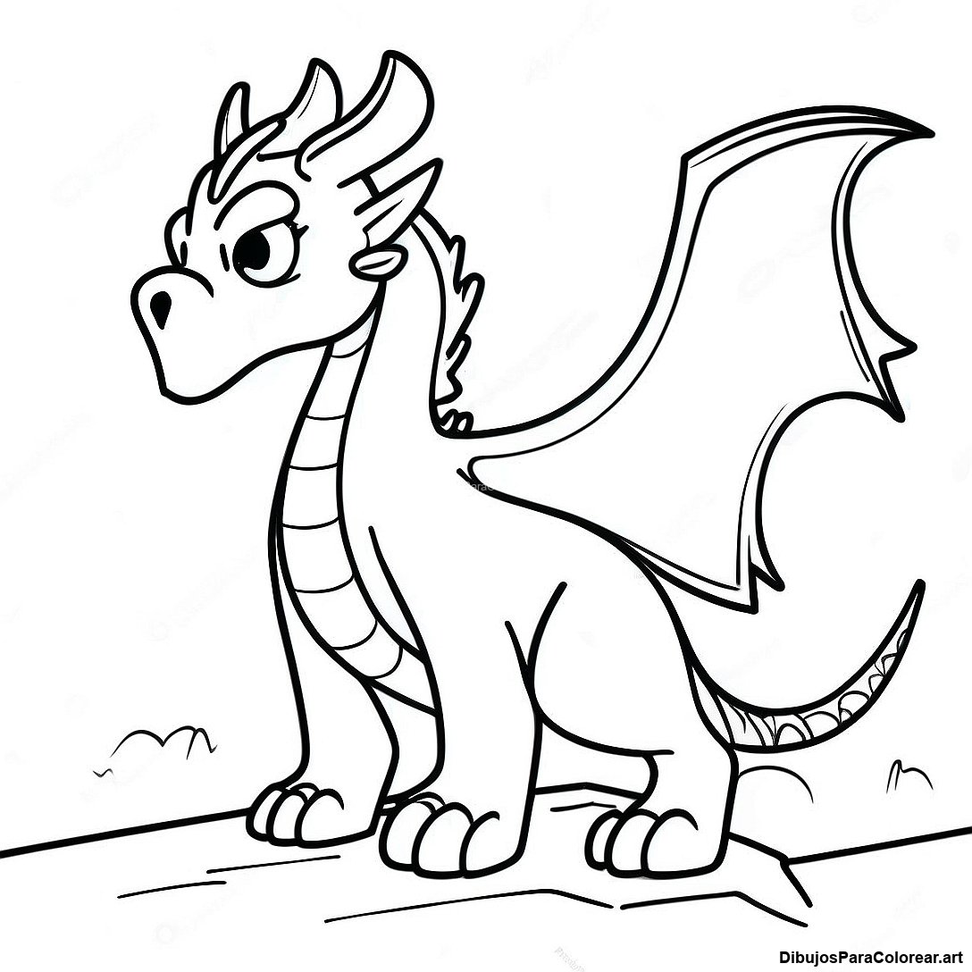 Pagina Para Colorear Del Valiente Principe Dragon En Una Mision 117548 52827