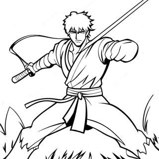 Pagina Para Colorear De Ichigo Kurosaki En Batalla 100089-38749