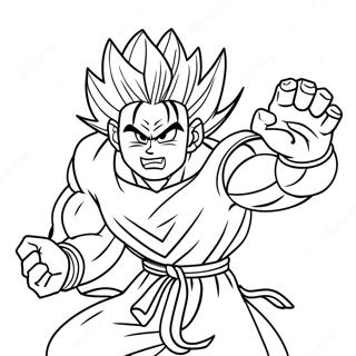 Gohan Bestia Páginas Para Colorear