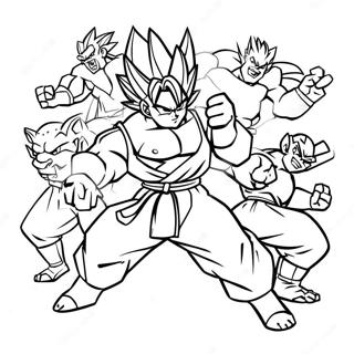 Pagina Para Colorear De Gohan Bestia Luchando Contra Villanos 100167-38815