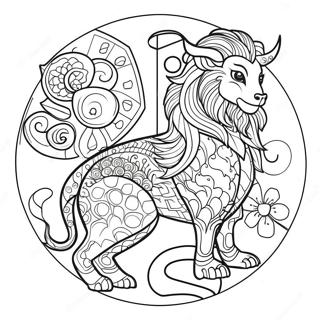 Pagina Para Colorear Del Zodiaco Chino 100725-39247