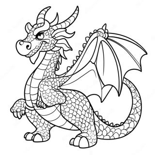 Pagina Para Colorear De Dragon Jugueton Del Zodiaco Chino 100726-39250