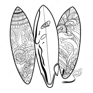 Tabla De Surf Páginas Para Colorear