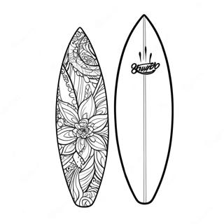 Pagina Para Colorear De Tabla De Surf 100930-39406