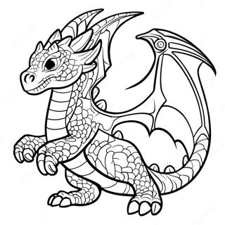 Pagina Para Colorear De Dragon Ender Rugiendo 100959-39437