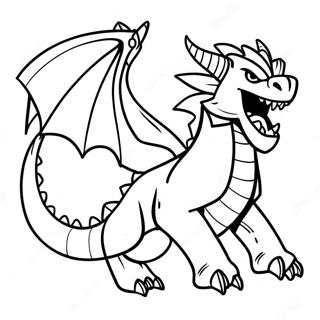 Pagina Para Colorear De Dragon Ender Rugiendo 100959-39440