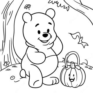 Winnie The Pooh Halloween Páginas Para Colorear