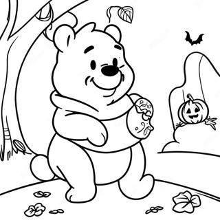 Pagina Para Colorear De Halloween De Winnie The Pooh 101495-39956