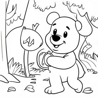 Pagina Para Colorear De Winnie The Pooh Pidiendo Dulces 101498-39966