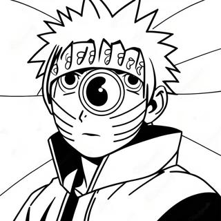 Pagina Para Colorear De Obito Con Sharingan 101600-40037