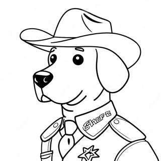 Pagina Para Colorear De Labrador Sheriff 101677-40096