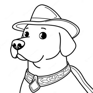 Pagina Para Colorear De Labrador Sheriff Valiente En Accion 101679 40102
