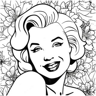 Marilyn Monroe Páginas Para Colorear