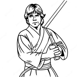 Luke Skywalker Páginas Para Colorear