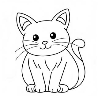 Pagina Para Colorear De Un Gato Navideno Festivo 102373-40644