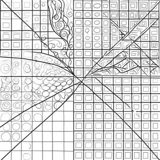 Pagina Para Colorear De Cuadricula Misteriosa Colorida 102733-40917