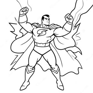 Pagina Para Colorear De Shazam Con Rayos 102787 40966