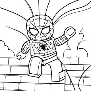 Pagina Para Colorear De Batalla Epica De Spiderman Lego 102839-41010