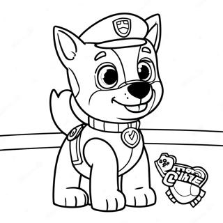 Pagina Para Colorear De Chase De Paw Patrol 102940-41077