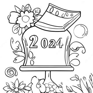 Pagina Para Colorear De La Clase De 2024 102991-41114