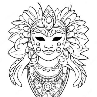 Pagina Para Colorear Del Vibrante Carnaval De Rio 103045 41163