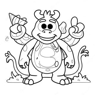 Pagina Para Colorear De Ludo Con Amigos Monstruosos 103098 41212