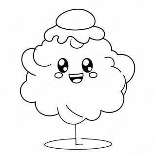 Pagina Para Colorear De Personaje De Algodon De Azucar Lindo 103457 41491