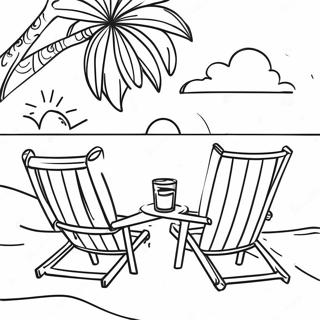 Pagina Para Colorear De Dia Romantico En La Playa 103609 41604