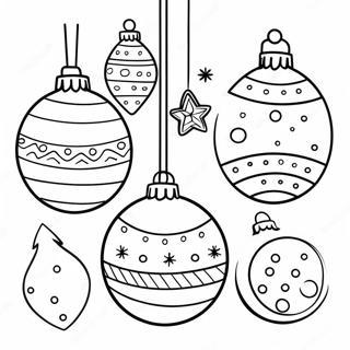 Pagina Para Colorear De Adornos Navidenos Coloridos 103636-41631