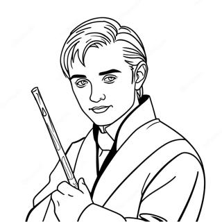 Pagina Para Colorear De Draco Malfoy Con Varita 103658-41637