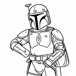 Boba Fett Páginas Para Colorear