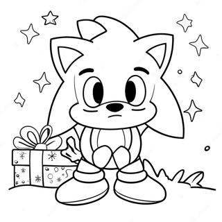 Pagina Para Colorear De Sonic Navideno 104045-41934