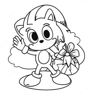 Pagina Para Colorear De Sonic Navideno 104045-41935