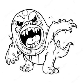 Monstruo Sangriento Pagina Para Colorear 104177-42049