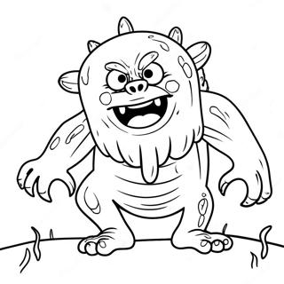 Monstruo Sangriento Pagina Para Colorear 104177-42050