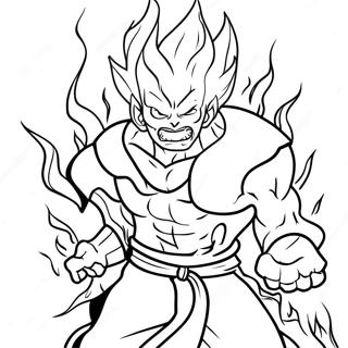 Pagina Para Colorear De Dabi Con Llamas 104637 42402