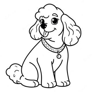 Pagina Para Colorear De Un Delicioso Caniche Frances 104664-42427