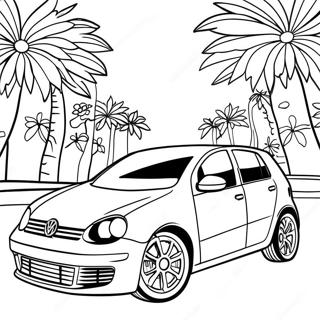 Pagina Para Colorear Del Volkswagen Golf Deportivo 104896-42607