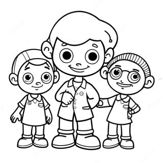 Pagina Para Colorear De Sid El Nino Cientifico Con Amigos 104949-42649