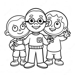 Pagina Para Colorear De Sid El Nino Cientifico Con Amigos 104949-42651