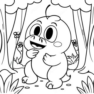 Pagina Para Colorear De Om Nom En Un Bosque 104973 42668