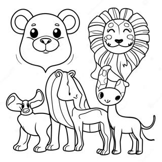 Pagina Para Colorear De Animales Africanos 104996-42674