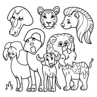 Pagina Para Colorear De Animales Africanos 104996-42675